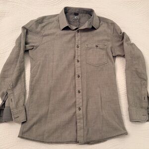 Kuhl Men's Gray Button-Up Small Shirt